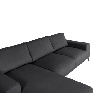 72922 ΚΑΝΑΠΕΣ ΓΩΝΙΑ (ΑΡΙΣΤΕΡΗ) NOA HM3278.02L ΑΝΘΡΑΚΙ ΥΦΑΣΜΑ 288x90-157x67-80Υεκ.