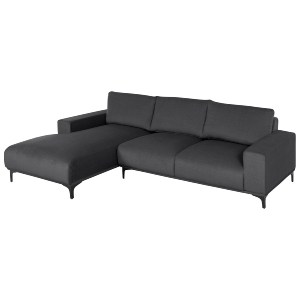 72922 ΚΑΝΑΠΕΣ ΓΩΝΙΑ (ΑΡΙΣΤΕΡΗ) NOA HM3278.02L ΑΝΘΡΑΚΙ ΥΦΑΣΜΑ 288x90-157x67-80Υεκ.