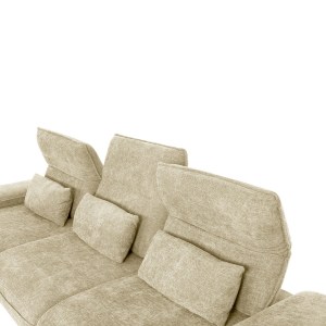 72930 ΓΩΝΙΑΚΟΣ ΚΑΝΑΠΕΣ (ΑΡΙΣΤΕΡΗ) CONVERT HM3268.01L ΕΚΡΟΥ ΥΦΑΣΜΑ 283x188x100Υεκ.