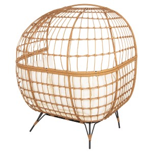 72935 ΠΟΛΥΘΡΟΝΑ ΦΩΛΙΑ MIAMI 2 ΑΤΟΜΩΝ ΤΥΠΟΥ RATTAN HM5870.11 132.5x90x154Υεκ
