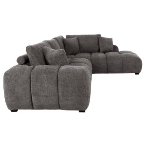72958 ΚΑΝΑΠΕΣ ΓΩΝΙΑ (ΔΕΞΙΑ) COVEN HM3266.03R ΣΚΟΥΡΟ ΓΚΡΙ ΥΦΑΣΜΑ 298x102-208x85Υεκ.