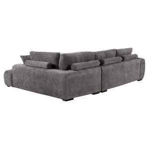 72958 ΚΑΝΑΠΕΣ ΓΩΝΙΑ (ΔΕΞΙΑ) COVEN HM3266.03R ΣΚΟΥΡΟ ΓΚΡΙ ΥΦΑΣΜΑ 298x102-208x85Υεκ.