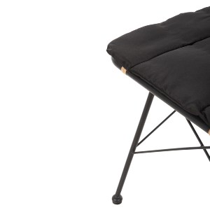 72976 ΚΑΡΕΚΛΑ ΜΕΤΑΛΛΙΚΗ ALLEGRA HM5691.11 WICKER ΜΠΕΖ-ΜΑΥΡΟ 51x54x84Υεκ.
