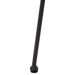 72983 ΠΟΛΥΘΡΟΝΑ ΤΥΠΟΥ ΦΩΛΙΑ ΜΕΤΑΛΛΙΚΗ ALLEGRA HM5458.12 ΜΕ WICKER-ΜΑΥΡΟ 73x78x88Υεκ.