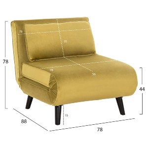 73015 ΠΟΛΥΘΡΟΝΑ ΚΡΕΒΑΤΙ BRAXTON HM8425.23 ΒΕΛΟΥΔΟ ΛΑΔΙ 78x88x78Υεκ.