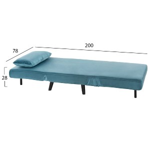 73016 ΠΟΛΥΘΡΟΝΑ ΚΡΕΒΑΤΙ BRAXTON HM8425.25 ΒΕΛΟΥΔΟ ΣΕ ΧΡΩΜΑ ΜΕΝΤΑ 78x88x78Υεκ.