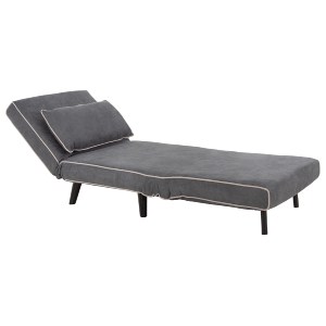 73017 ΠΟΛΥΘΡΟΝΑ ΚΡΕΒΑΤΙ BRAXTON HM8425.10 ΣΚΟΥΡΟ ΓΚΡΙ ΥΦΑΣΜΑ 78x88x78Υεκ.