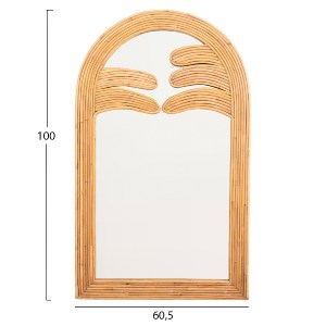 73021 ΚΑΘΡΕΠΤΗΣ ΤΟΙΧΟΥ REFLECT HM4367 ΦΥΣΙΚΟ RATTAN 60x4,5x100Υεκ.