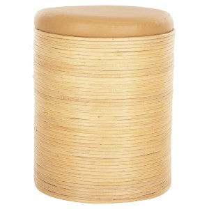 73025 ΣΚΑΜΠΟ MITCH HM9886 ΦΥΣΙΚΟ RATTAN-ΚΑΘΙΣΜΑ ΑΠΟ PU ΜΠΕΖ Φ37x47Υεκ.