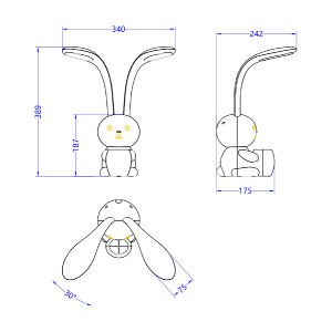 73056 ΠΑΙΔΙΚΟ ΦΩΤΙΣΤΙΚΟ ΓΡΑΦΕΙΟΥ LED BADOO HM4455.04 ΚΟΥΝΕΛΑΚΙ ΜΕ ΜΟΛΥΒΟΘΗΚΗ ΚΙΤΡΙΝΟ ABS