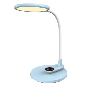 73070 ΦΩΤΙΣΤΙΚΟ ΓΡΑΦΕΙΟΥ LED BLAIN HM4459.03 ΓΑΛΑΖΙΟ ABS-ΛΕΥΚΗ ΣΙΛΙΚΟΝΗ