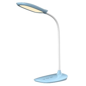 73073 ΦΩΤΙΣΤΙΚΟ ΓΡΑΦΕΙΟΥ LED BLAIN HM4444.03 ΓΑΛΑΖΙΟ-ΛΕΥΚΟ ABS