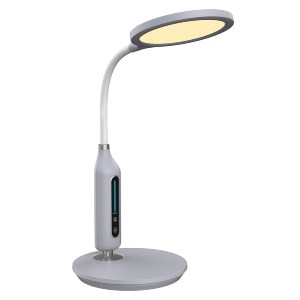 73089 ΦΩΤΙΣΤΙΚΟ ΓΡΑΦΕΙΟΥ LED BLAIN HM4460.07 ΓΚΡΙ ABS-ΛΕΥΚΗ ΣΙΛΙΚΟΝΗ