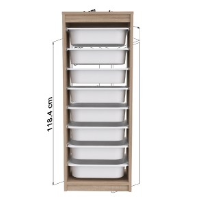 73114 ΣΥΡΤΑΡΙΕΡΑ SANI HM18201.03 ΜΕΛΑΜΙΝΗ SONAMA-ΛΕΥΚΑ ΣΥΡΤΑΡΙΑ P.E. 45,5x29,6x118,5Υεκ