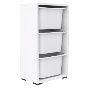 73154 ΣΥΡΤΑΡΙΕΡΑ SANI HM18218.01 ΜΕΛΑΜΙΝΗ ΣΕ ΛΕΥΚΟ-ΛΕΥΚΑ ΣΥΡΤΑΡΙΑ P.E. 45,5x30x83Υεκ