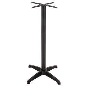 73169 ΒΑΣΗ ΜΠΑΡ ΑΛΟΥΜΙΝΙΟΥ 4ΝΥΧΗ 66X66X109Υεκ. ΜΕ ΣΤΑΥΡΟ 44x44εκ. HM450.03 ΜΑΥΡΗ