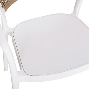 73178 ΠΟΛΥΘΡΟΝΑ ΠΟΛΥΠΡΟΠΥΛΕΝΙΟΥ EVA HM6155.01 ΛΕΥΚΗ ΜΕ ΜΠΕΖ ΣΧΟΙΝΙ 56,5x53x80Υεκ.