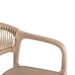 73180 ΠΟΛΥΘΡΟΝΑ ΠΟΛΥΠΡΟΠΥΛΕΝΙΟΥ EVA HM6155.03 ΚΑΠΟΥΤΣΙΝΟ ΜΕ ΜΠΕΖ ΣΧΟΙΝΙ 56,5x53x80Υεκ.