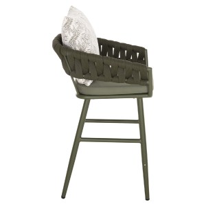 73224 ΣΚΑΜΠΟ ΑΛΟΥΜΙΝΙΟΥ CAMDEN HM6142.09 ΜΑΞΙΛΑΡΙ ΜΕ PRINT-DARK OLIVE 56x60x108Υεκ.