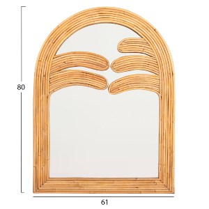 73228 ΚΑΘΡΕΠΤΗΣ ΤΟΙΧΟΥ REFLECT HM4366 ΦΥΣΙΚΟ RATTAN 61x5x80Υεκ.