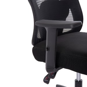 73229 ΚΑΡΕΚΛΑ ΓΡΑΦΕΙΟΥ MEXER HM1195.01 ΜΑΥΡΟ MESH-ΜΕΤΑΛ.ΒΑΣΗ-NYLON ΣΚΕΛΕΤΟΣ 60x49x130Υεκ.