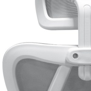 73230 ΚΑΡΕΚΛΑ ΓΡΑΦΕΙΟΥ MEXER HM1195.02 ΓΚΡΙ MESH-ΜΕΤΑΛ.ΒΑΣΗ-ΣΚΕΛΕΤΟΣ ΛΕΥΚΟΣ 60x49x130Υεκ