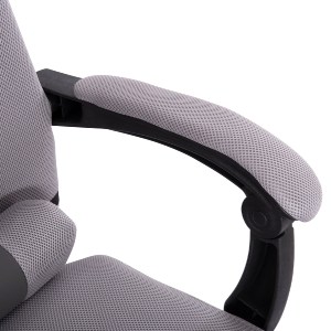 73232 ΚΑΡΕΚΛΑ ΓΡΑΦΕΙΟΥ CRONER HM1196.02 ΓΚΡΙ MESH-ΜΕΤΑΛ.ΒΑΣΗ-NYLON ΣΚΕΛΕΤΟΣ 58x67x124Υεκ.