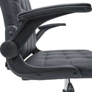 73233 ΚΑΡΕΚΛΑ ΓΡΑΦΕΙΟΥ PORTIMA HM1197.01 ΜΑΥΡΟ PVC-NYLON ΣΚΕΛΕΤΟΣ & ΒΑΣΗ 69x53x98Υεκ.