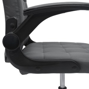 73234 ΚΑΡΕΚΛΑ ΓΡΑΦΕΙΟΥ PORTIMA HM1197.03 ΓΚΡΙ PVC-ΜΑΥΡΟΣ NYLON ΣΚΕΛΕΤΟΣ & ΒΑΣΗ 69x53x98Υεκ