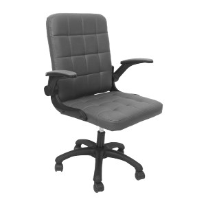 73234 ΚΑΡΕΚΛΑ ΓΡΑΦΕΙΟΥ PORTIMA HM1197.03 ΓΚΡΙ PVC-ΜΑΥΡΟΣ NYLON ΣΚΕΛΕΤΟΣ & ΒΑΣΗ 69x53x98Υεκ