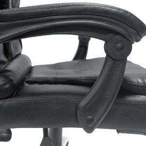 73236 ΚΑΡΕΚΛΑ ΓΡΑΦΕΙΟΥ LAGOM HM1198 ΜΑΥΡO PVC-ΜΕΤΑΛ.ΒΑΣΗ-ΜΑΥΡΟ NYLON ΣΚΕΛΕΤΟΣ 63x51x115Υεκ
