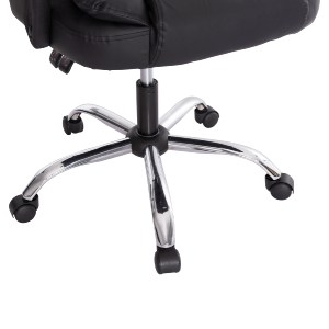73236 ΚΑΡΕΚΛΑ ΓΡΑΦΕΙΟΥ LAGOM HM1198 ΜΑΥΡO PVC-ΜΕΤΑΛ.ΒΑΣΗ-ΜΑΥΡΟ NYLON ΣΚΕΛΕΤΟΣ 60x70x104Υεκ