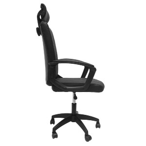 73237 ΚΑΡΕΚΛΑ ΓΡΑΦΕΙΟΥ NIMBLE HM1199.01 ΜΑΥΡΟ PVC-ΜΑΥΡΟΣ ΣΚΕΛΕΤΟΣ & ΒΑΣΗ NYLON 51x61x130Υεκ