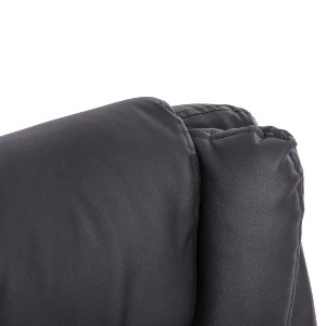 73243 ΚΑΡΕΚΛΑ ΓΡΑΦΕΙΟΥ CANAN HM1201 ΜΑΥΡO PVC-ΒΑΣΗ ΧΡΩΜΙΟΥ 66x61x105Υεκ.