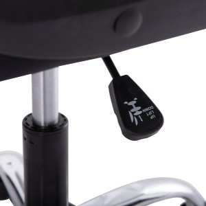 73243 ΚΑΡΕΚΛΑ ΓΡΑΦΕΙΟΥ CANAN HM1201 ΜΑΥΡO PVC-ΒΑΣΗ ΧΡΩΜΙΟΥ 66x61x105Υεκ.