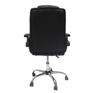 73243 ΚΑΡΕΚΛΑ ΓΡΑΦΕΙΟΥ CANAN HM1201 ΜΑΥΡO PVC-ΜΑΥΡΟ NYLON-ΒΑΣΗ ΧΡΩΜΙΟΥ 69x48x98Υεκ.