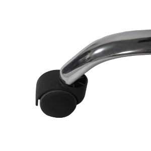 73243 ΚΑΡΕΚΛΑ ΓΡΑΦΕΙΟΥ CANAN HM1201 ΜΑΥΡO PVC-ΜΑΥΡΟ NYLON-ΒΑΣΗ ΧΡΩΜΙΟΥ 69x48x98Υεκ.