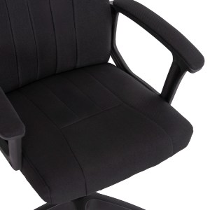 73244 ΚΑΡΕΚΛΑ ΓΡΑΦΕΙΟΥ NIM HM1200.11 ΜΑΥΡΟ ΥΦΑΣΜΑ-ΜΑΥΡΟΣ ΣΚΕΛΕΤΟΣ & ΒΑΣΗ NYLON 58x61x101.5Υεκ