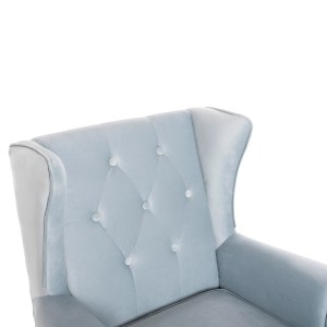73245 ΠΟΛΥΘΡΟΝΑ ΜΠΕΡΖΕΡΑ BRANDON HM3073.31 BABY BLUE ΒΕΛΟΥΔΟ-ΠΟΔΙΑ ΣΕ ΦΥΣΙΚΟ 82,5x80x104Υεκ