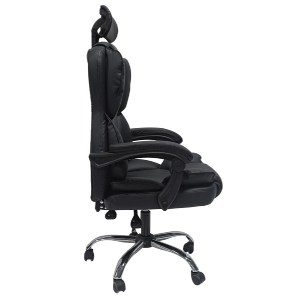 73247 ΚΑΡΕΚΛΑ ΓΡΑΦΕΙΟΥ OCTAVIUS HM1202 ΜΑΥΡΟ PVC & NYLON-ΜΕΤΑΛ.ΧΡΩΜΙΟ ΒΑΣΗ 52x55x128Υεκ