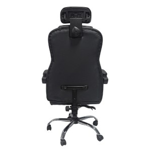 73247 ΚΑΡΕΚΛΑ ΓΡΑΦΕΙΟΥ OCTAVIUS HM1202 ΜΑΥΡΟ PVC & NYLON-ΜΕΤΑΛ.ΧΡΩΜΙΟ ΒΑΣΗ 52x55x128Υεκ