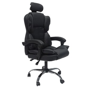 73247 ΚΑΡΕΚΛΑ ΓΡΑΦΕΙΟΥ OCTAVIUS HM1202 ΜΑΥΡΟ PVC & NYLON-ΜΕΤΑΛ.ΧΡΩΜΙΟ ΒΑΣΗ 52x55x128Υεκ