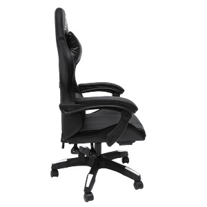 73251 ΠΟΛΥΘΡΟΝΑ GAMING DARREN HM1203.04 ΜΑΥΡΟ-ΛΕΥΚΟ PVC & NYLON 51x49x125Υεκ.