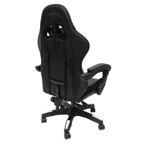 73251 ΠΟΛΥΘΡΟΝΑ GAMING DARREN HM1203.04 ΜΑΥΡΟ-ΛΕΥΚΟ PVC & NYLON 51x49x125Υεκ.