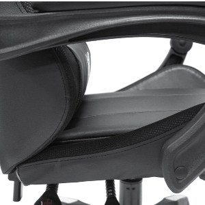 73251 ΠΟΛΥΘΡΟΝΑ GAMING DARREN HM1203.04 ΜΑΥΡΟ-ΛΕΥΚΟ PVC & NYLON 51x49x125Υεκ.