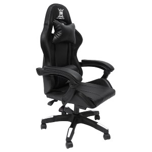 73251 ΠΟΛΥΘΡΟΝΑ GAMING DARREN HM1203.04 ΜΑΥΡΟ-ΛΕΥΚΟ PVC & NYLON 51x49x125Υεκ.