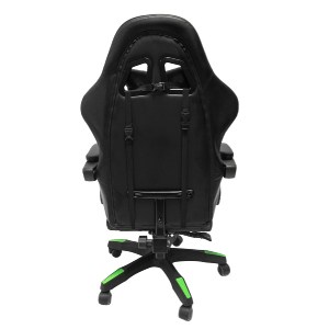 73252 ΠΟΛΥΘΡΟΝΑ GAMING DARREN HM1203.03 ΜΑΥΡΟ-ΠΡΑΣΙΝΟ PVC & NYLON 51x49x125Υεκ.