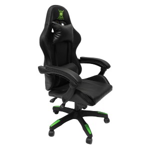73252 ΠΟΛΥΘΡΟΝΑ GAMING DARREN HM1203.03 ΜΑΥΡΟ-ΠΡΑΣΙΝΟ PVC & NYLON 51x49x125Υεκ.