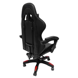 73253 ΠΟΛΥΘΡΟΝΑ GAMING DARREN HM1203.01 ΜΑΥΡΟ-ΚΟΚΚΙΝΟ PVC & NYLON 51x49x125Υεκ.