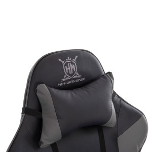 73254 ΠΟΛΥΘΡΟΝΑ GAMING DARREN HM1203.10 ΜΑΥΡΟ-ΓΚΡΙ PVC & NYLON 60x60x120Υεκ.